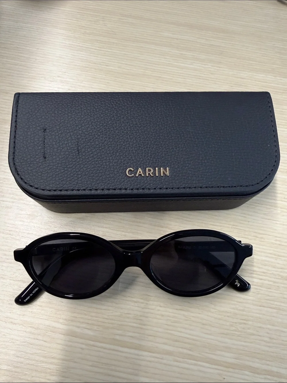 Carin Black Oval Women’s Sunglasses with Case ( Jennie’s Style )